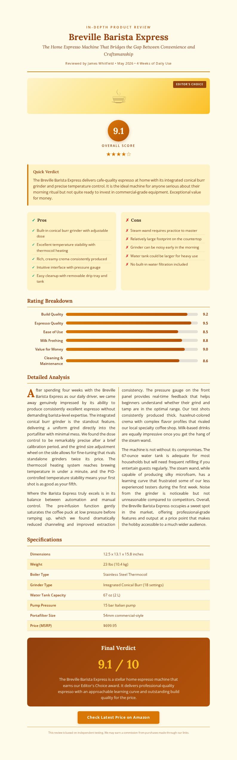 Warm Editorial Product Review